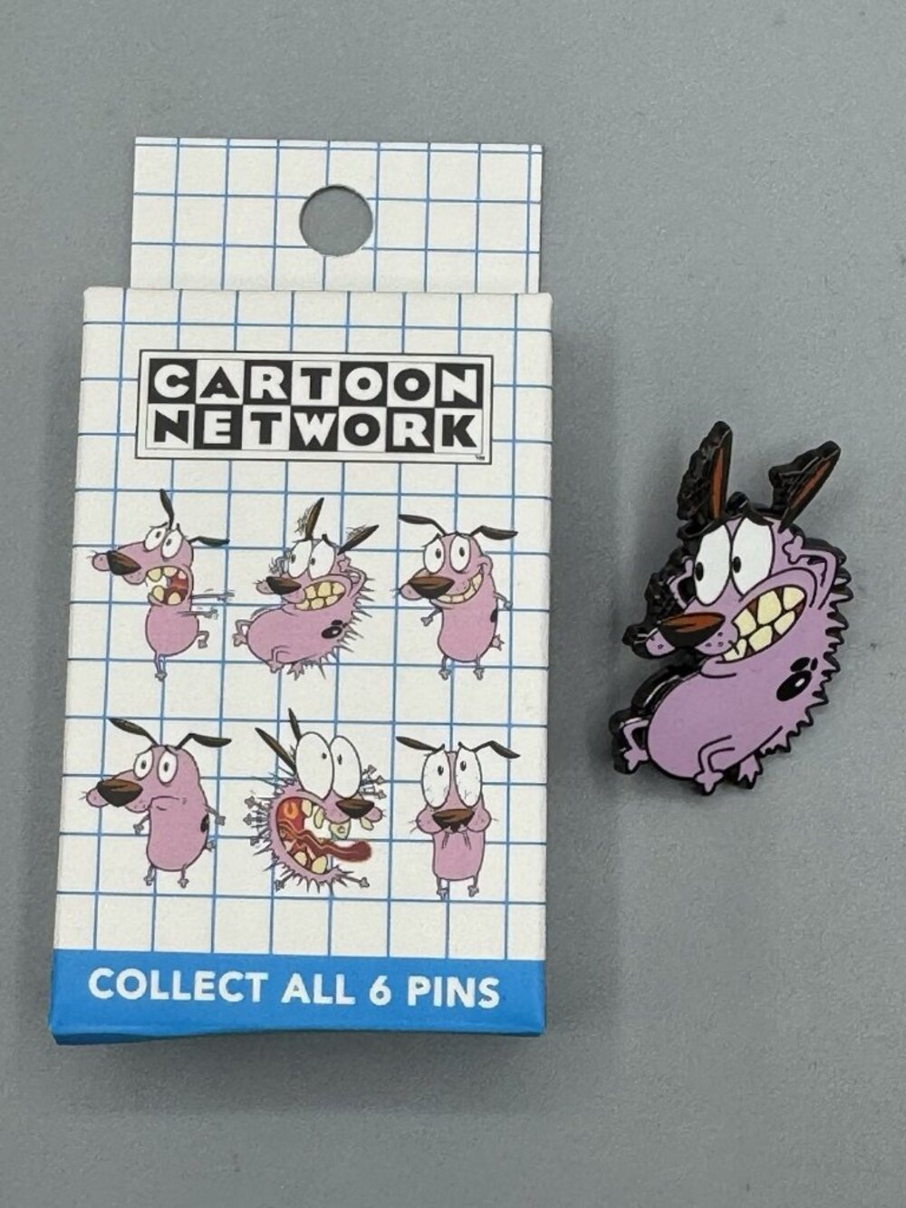 Courage The Cowardly Dog Emotions Pin New Open Box-STARTLED